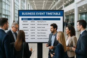 What Does the Timetable for the National Franchise Exhibition Look Like