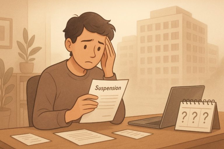 suspended from work pending investigation what are my rights