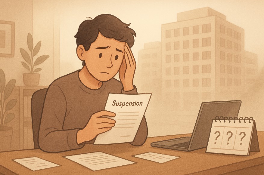 suspended from work pending investigation what are my rights