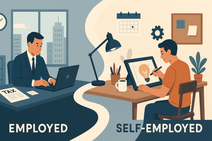 can you be self employed and employed