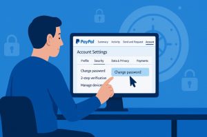 how to change paypal password