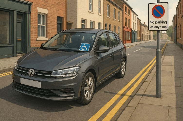 Can Blue Badge Holders Park on Double Yellow Lines
