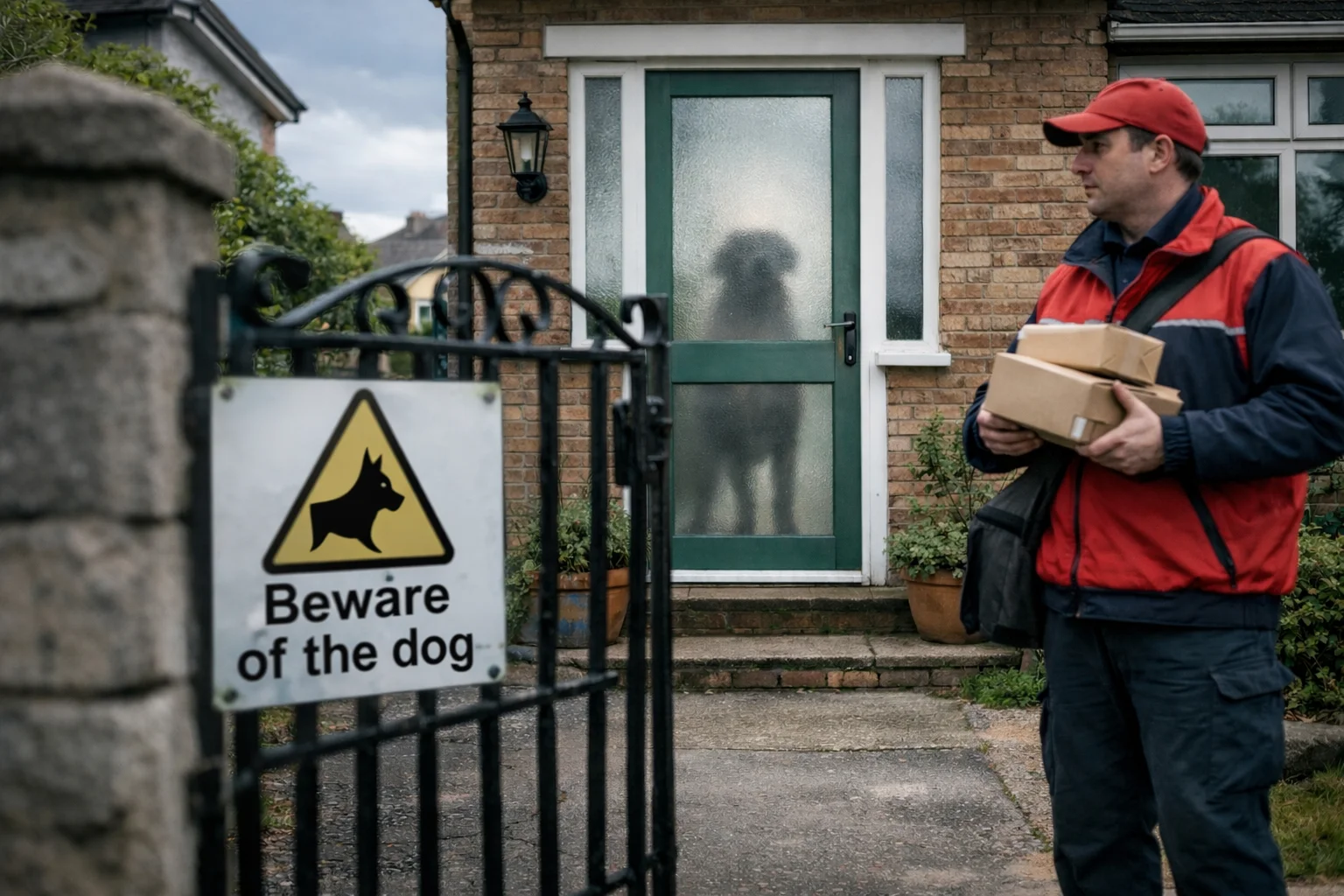 Royal Mail Dog Warning Sign